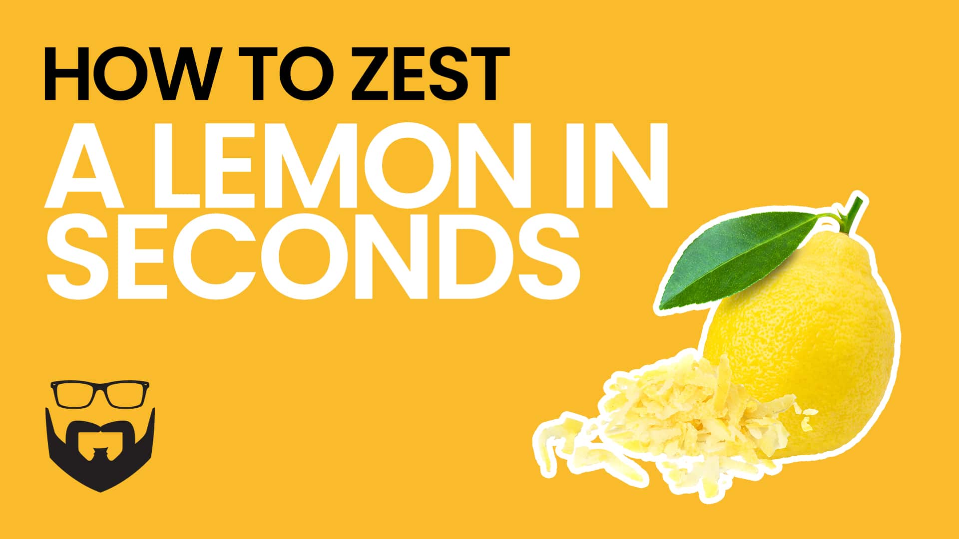 How to Zest a Lemon in Seconds Video - Yellow