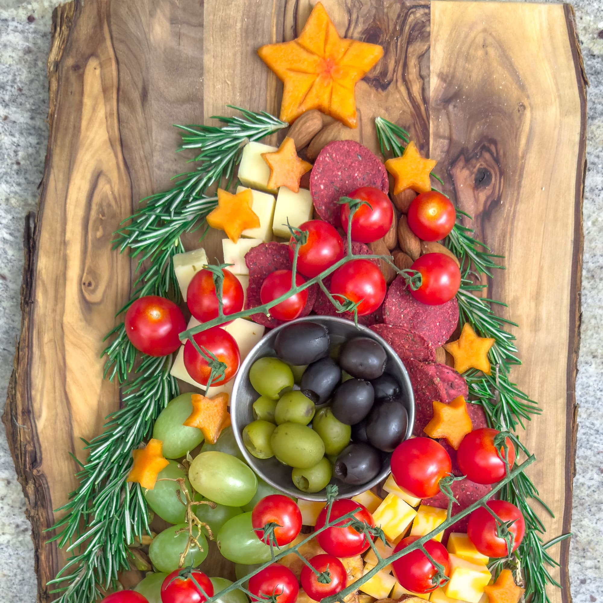 Christmas Tree Cheese Board