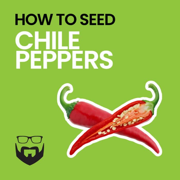 How to Cut and Seed Chile Peppers Square - Green