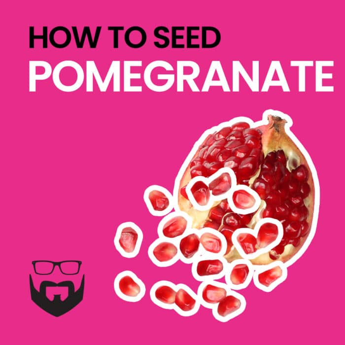 How to Seed a Pomegranate Square - Pink