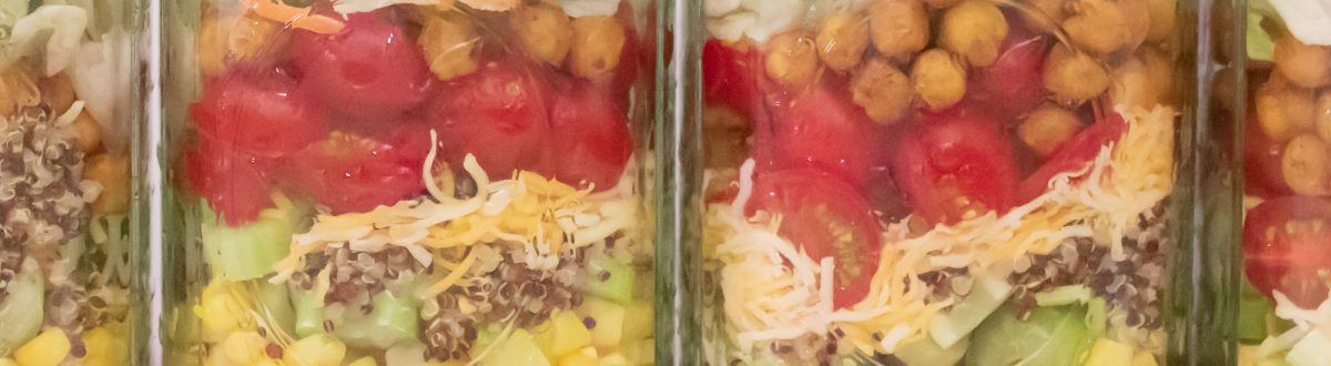 Southwest Jar Salad with Roasted Chickpeas Quinoa Main 1