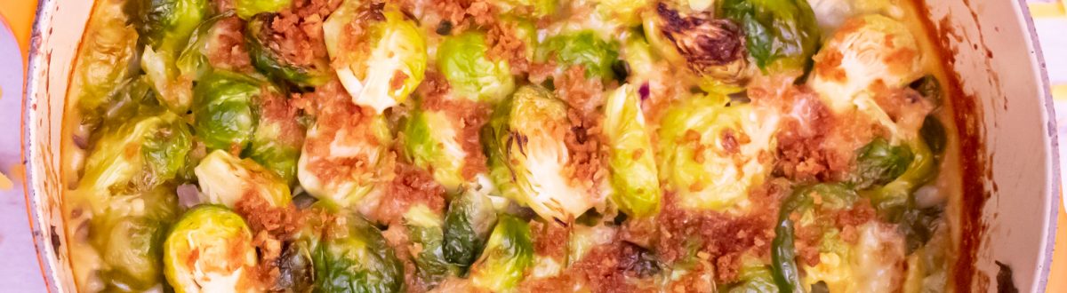 Spicy Cheesy Brussels Sprout Au Gratin Recipe